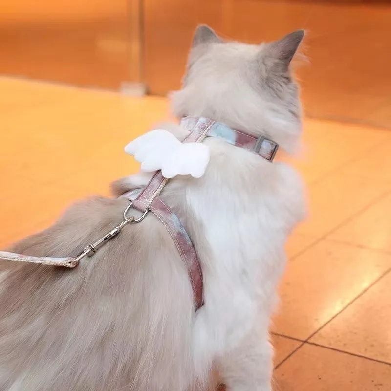 Arnés para gatos Sphynx de dibujos animados, juego de alforjas y correa para mascotas para gatos, Gatos, gatitos, Garfield, mascotas, suministros de accesorios - imagen 4