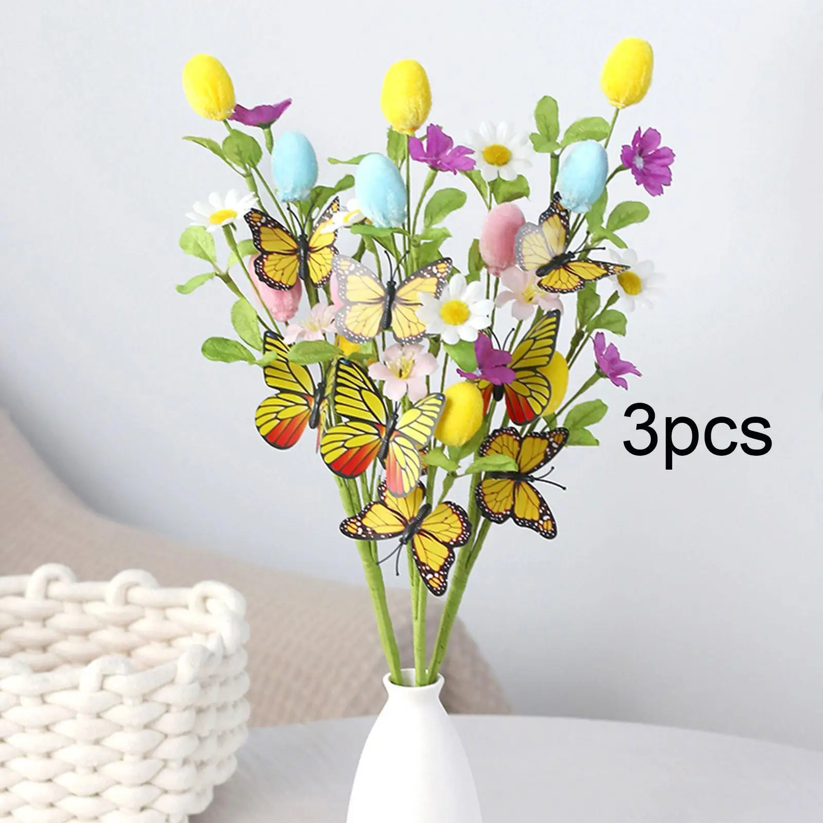 Ramas de flores artificiales para Pascua - Decoración de jarrones