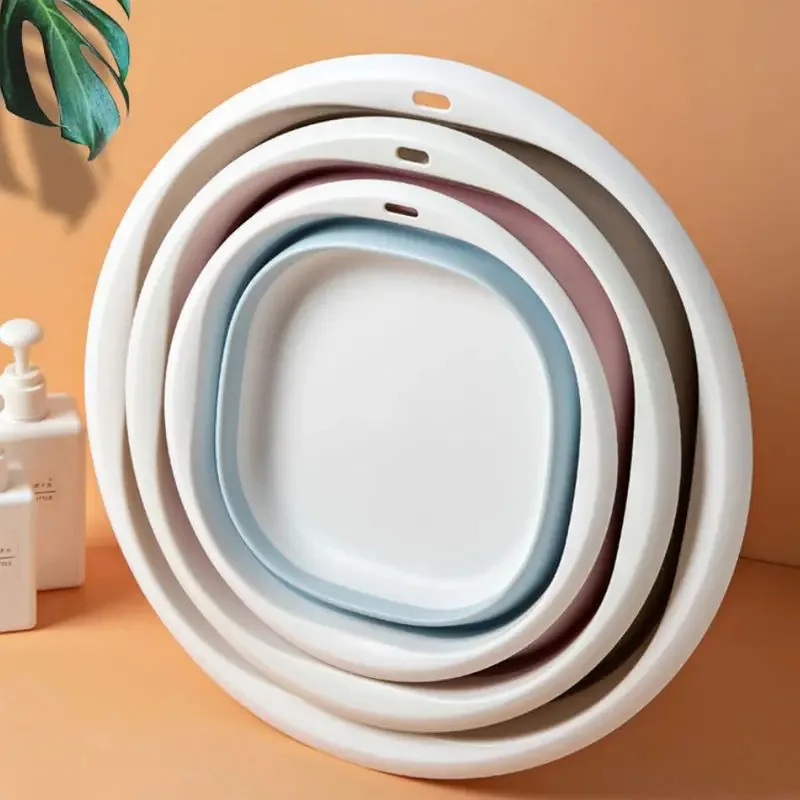 Lavabo plegable portátil para mascotas, lavabo de compresión grande para perros y gatos, viaje, baño, limpieza de patas, alimentación, suministros para el hogar para mascotas - imagen 2