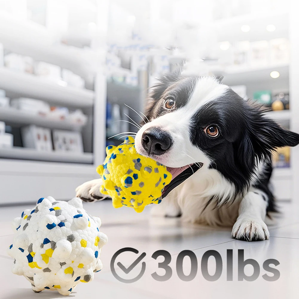 Pelota masticable flotante para perros resistente con púas - imagen 3