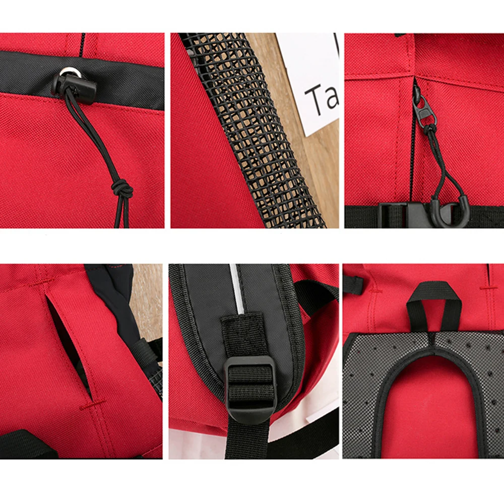 Mochila de viaje al aire libre para perros, razas pequeñas para mascotas de bolsa de transporte, malla transpirable para caminar - imagen 5