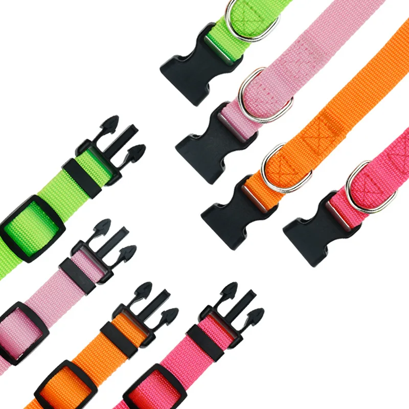 Dog Collar Adjustable Collars for Dog Walking Solid Dogs Collar Nylon Chain Dogs Collars Harness Pet Supplies Pet Accessories - imagen 3