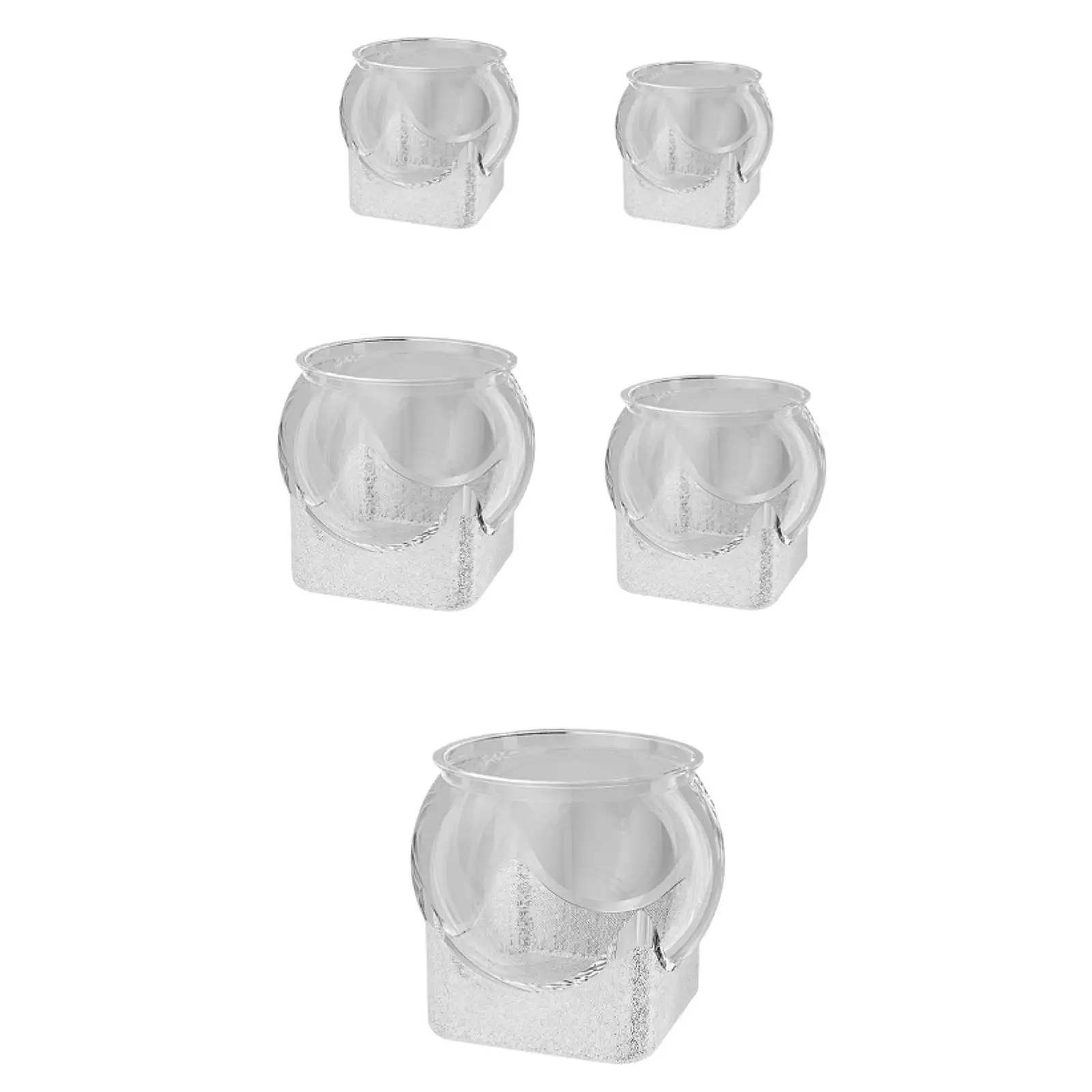 Cuenco de pescado para acuario, cuenco transparente para acuario, regalos para decoración del hogar, tanque de visualización de tortugas - imagen 2