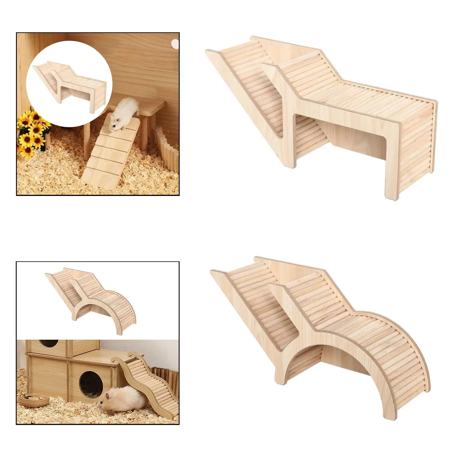 Wooden Hamster House,Hamster Hideout,Small Pet Castle Home,Wood Small Animal Hideout Hut Play Toy for Gerbils Chinchilla Rat