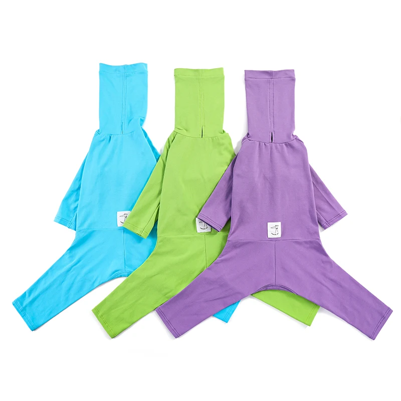 Whippet Greyhound Onesie cuello alto ropa de algodón para perros pequeños, medianos y grandes artículos para mascotas disfraz para perros - imagen 3