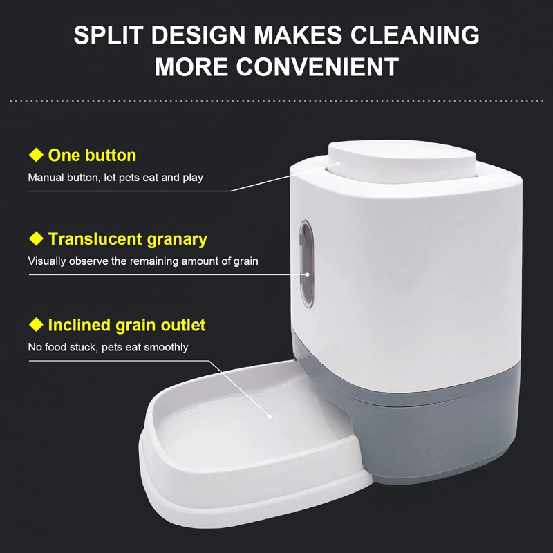 Benepaw-cuenco Alimentador automático para perro, dispensador de comida seca antideslizante para mascotas pequeñas y medianas, alimentación lenta - imagen 3