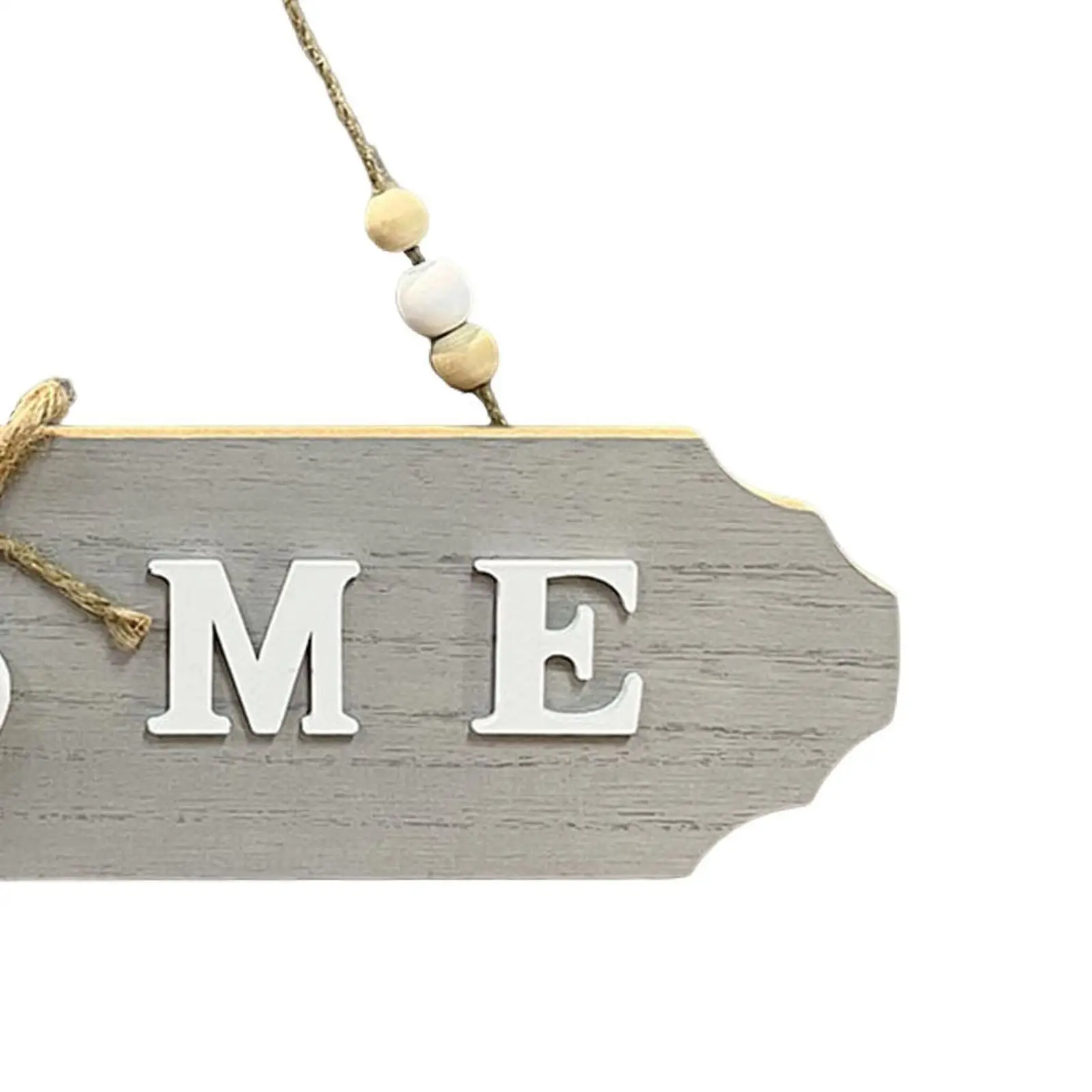 Wooden Hanging Door Sign Wood Hanging Plaque with Bowknot Decorative Wood Wall Art Sign for Yard Porch Home Rustic Farmhouse