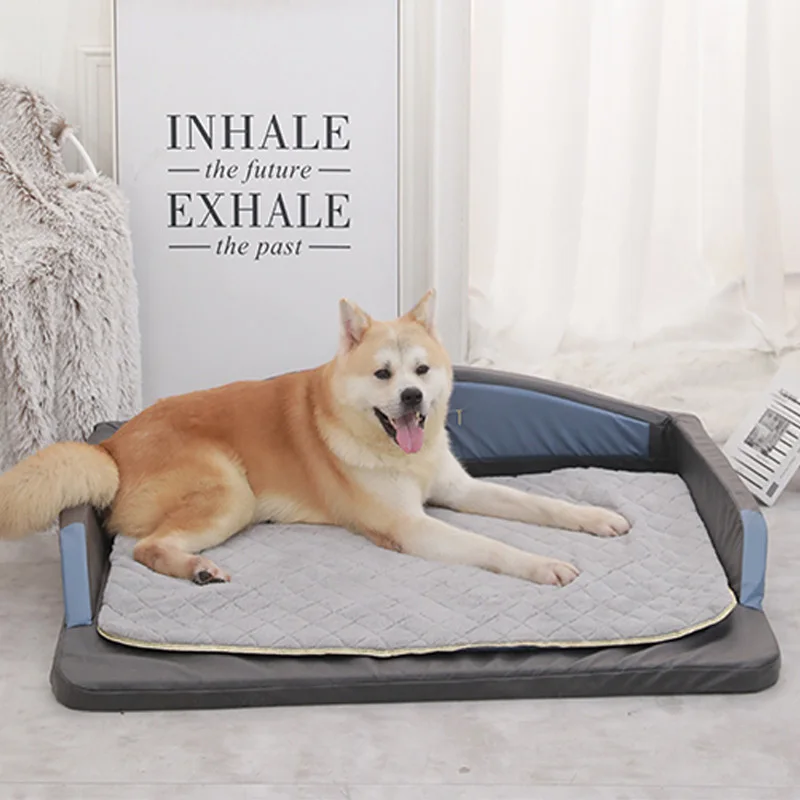 Cama ortopédica para perros, 1 pieza, para perros grandes, cama lavable, cojín de espuma para mascotas, suministros para mascotas, sofá cálido de lujo - imagen 4