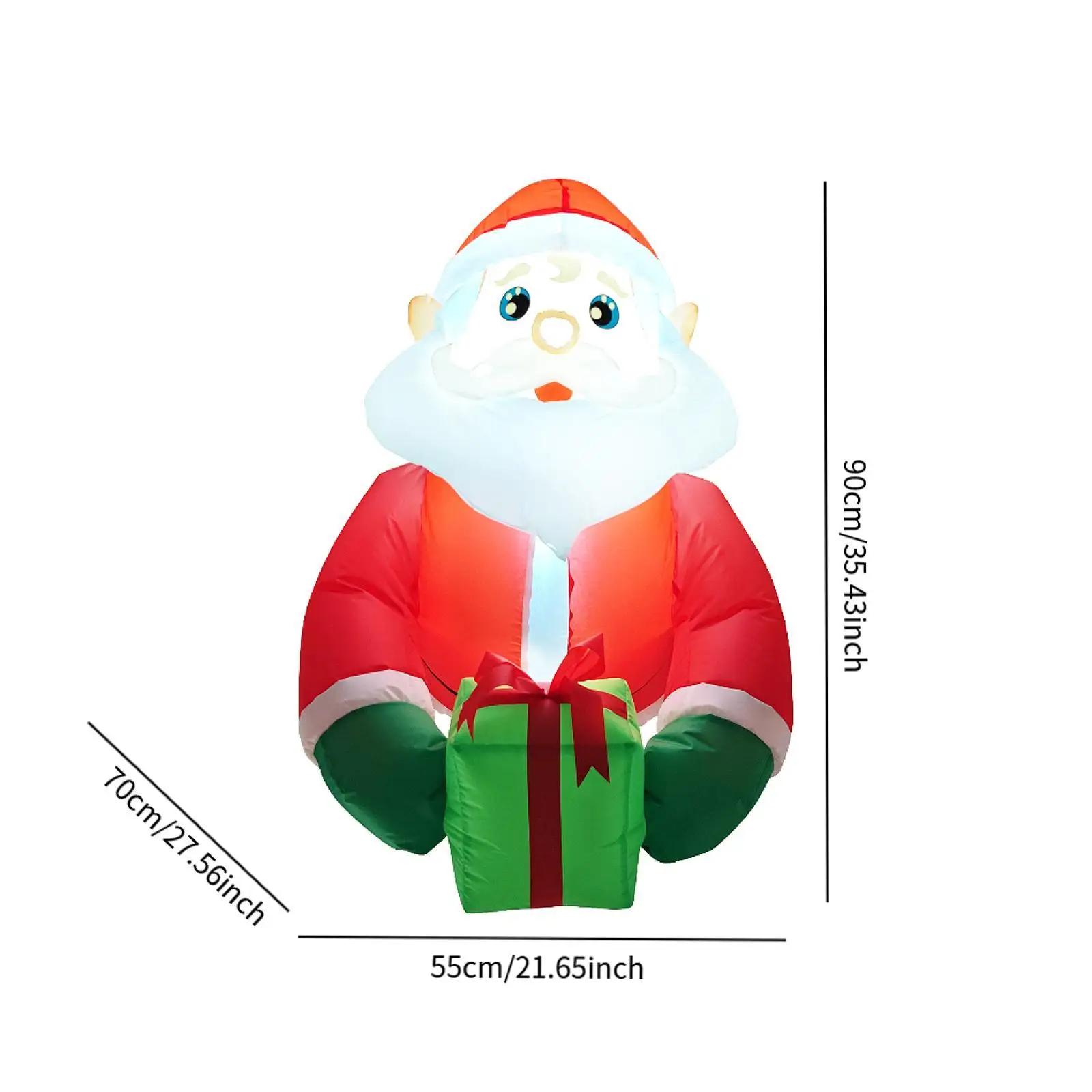 Christmas Santa Claus 35.43inch Tall Lean Out from Window Party Supplies Display