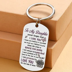 Regalo de hija de mamá amor llavero regalo hija hija adulta regalo de cumpleaños para hija adulto a mi hija llavero