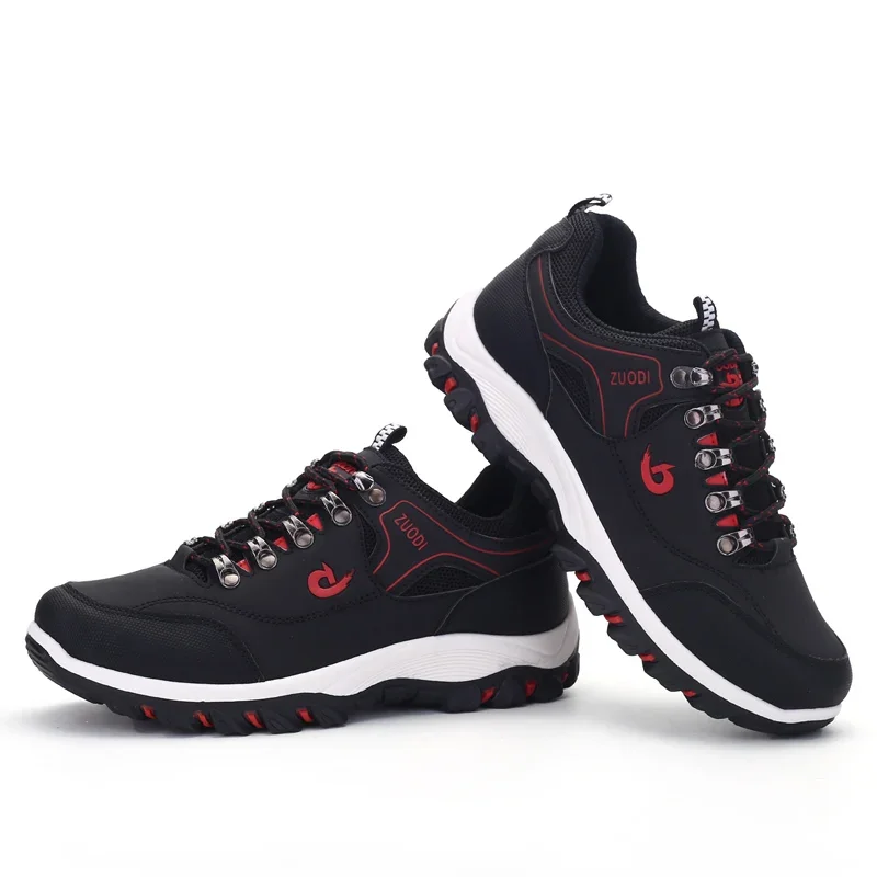 Nuevos zapatos informales de cuero para hombre, zapatillas de deporte para primavera, Otoño e Invierno, zapatos para tenis masculinos, zapatos ligeros para caminar - imagen 5