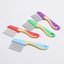 Peine antipulgas para gatos y perros - dientes largos, diseño marino