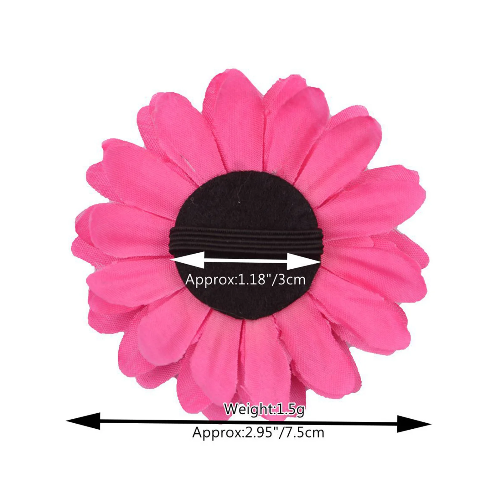 Collar de flores grandes para perros, pajarita para mascotas, accesorios de aseo para perros pequeños, 50 piezas - imagen 2