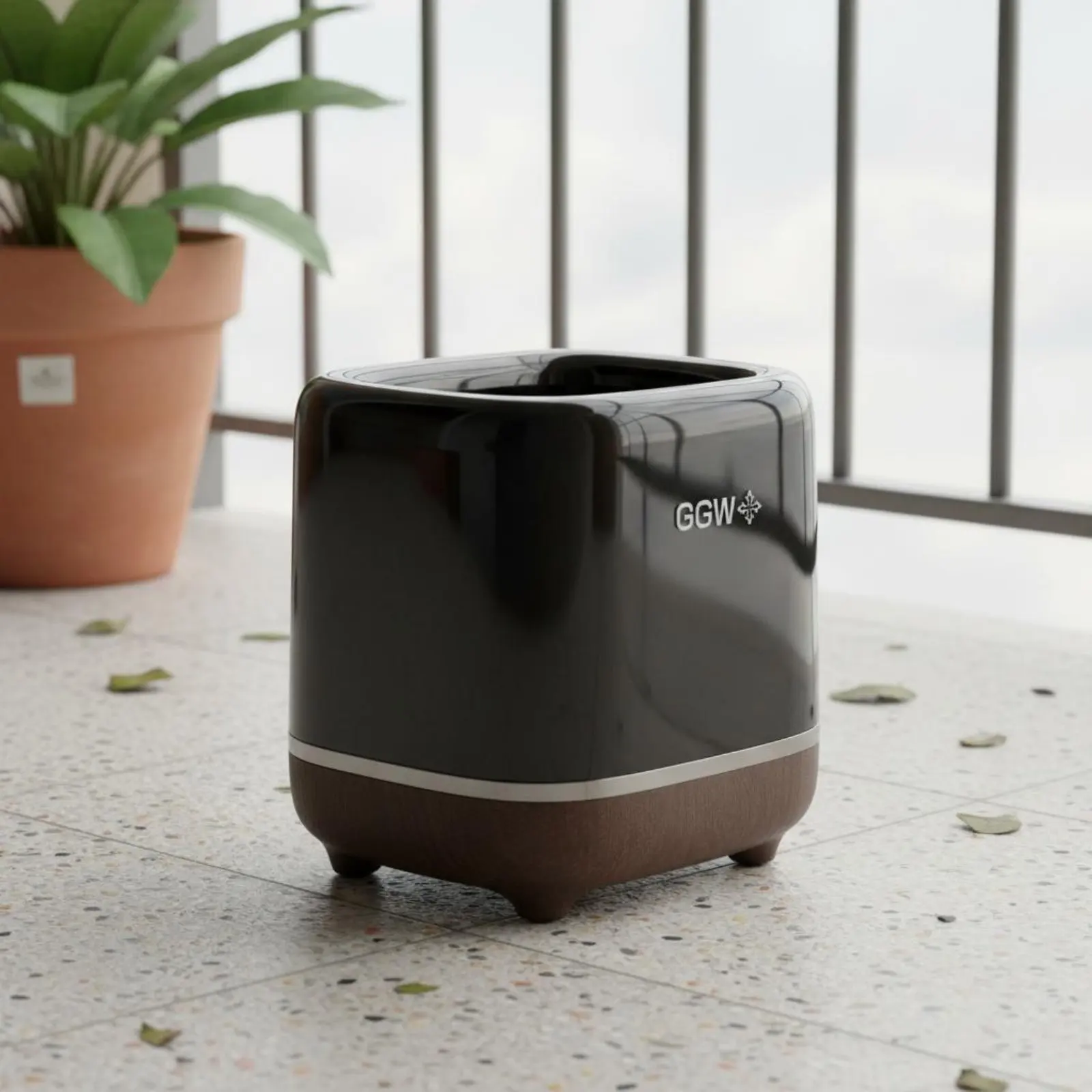 Cubo de basura doble para mascotas con ruedas - imagen 5