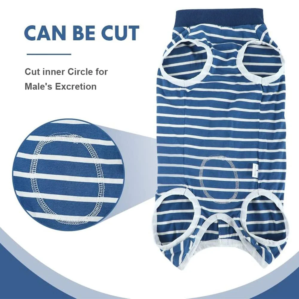 Traje de recuperación quirúrgica para perros, envoltura para heridas Abdominal, Protector del vientre después de la cirugía, ropa quirúrgica para cachorros, ropa para mascotas de interior para el hogar - imagen 4