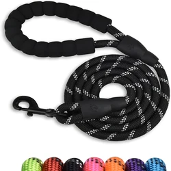 Correa reflectante para perro de 2 m con mango acolchado ergonómico