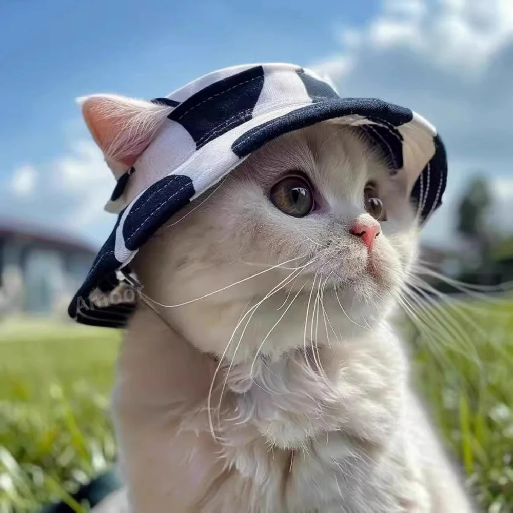 Sombrero solar para gato – Accesorio veraniego fotográfico de playa - imagen 5