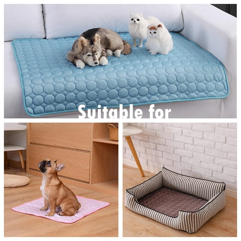 Alfombrilla refrescante para perros y gatos, manta transpirable para sofá, cama lavable para mascotas, productos de verano, accesorios, oferta - imagen 3