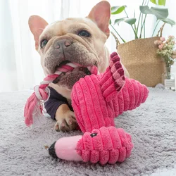 Juguete flamenco chirriante para perros – Sonoro y para mascar