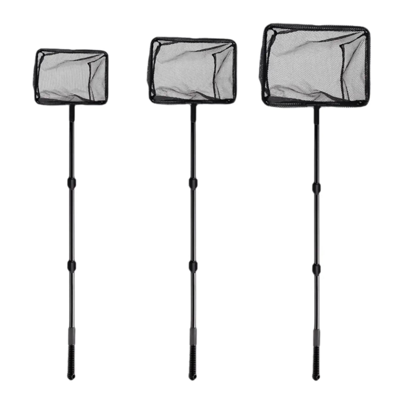 Aquarium Fish Net Telescopic Pond Skimmer Net Aquarium Maintenance Tool Fish Tank Net for Betta Fish Tank Pool Small Koi Pond