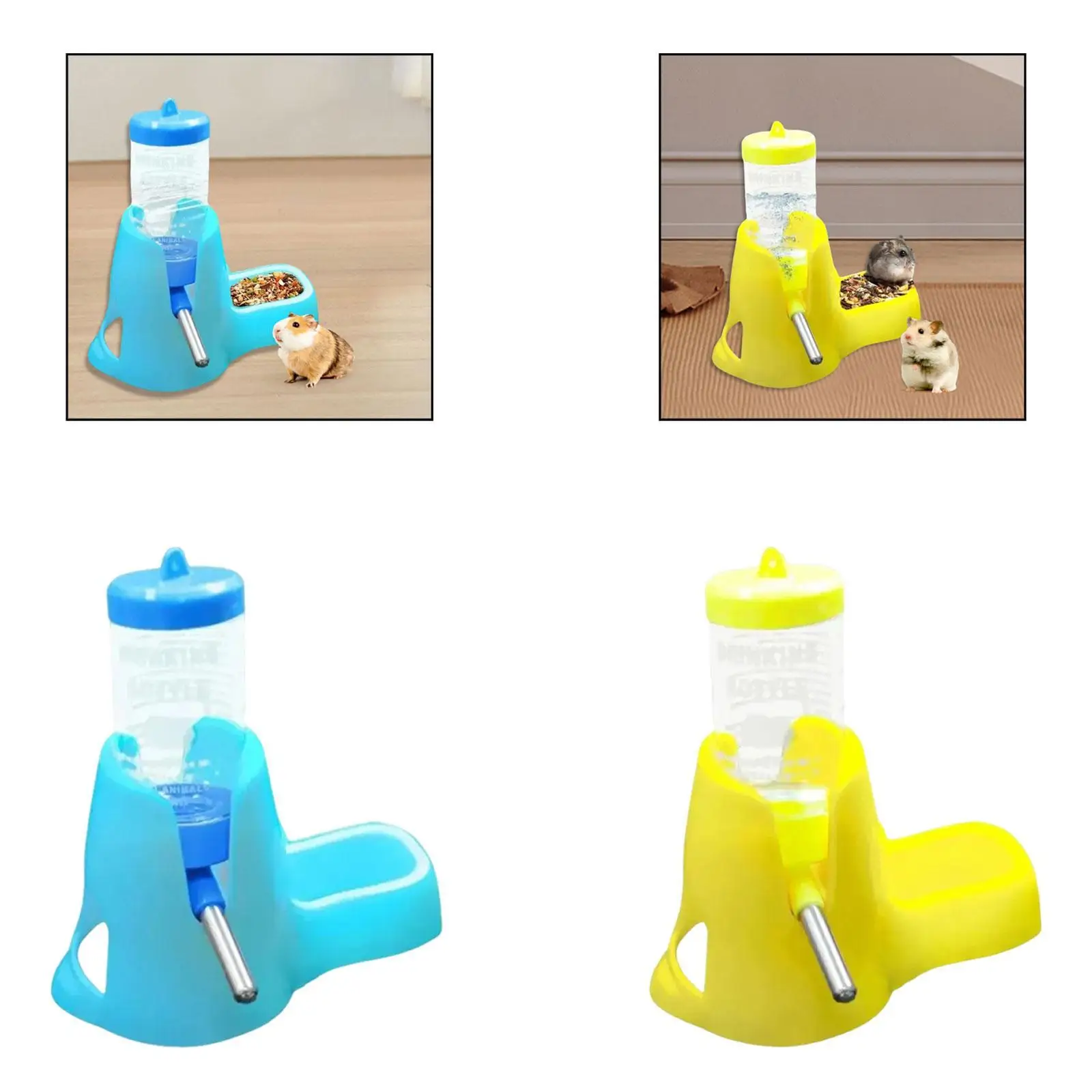 Soporte para botella de agua para mascotas, Base estable, sin alimentador de goteo para hámsteres y animales pequeños, accesorio para beber en jaula - imagen 2
