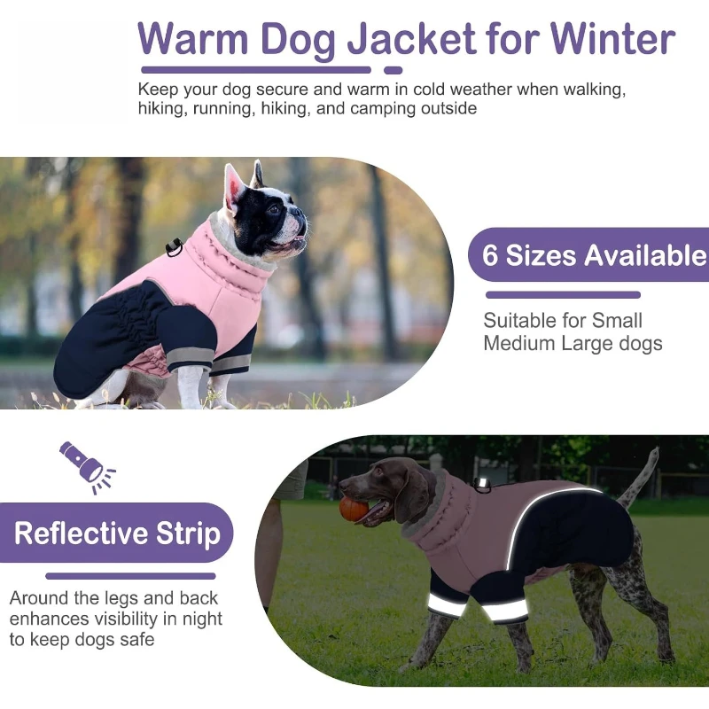 Ropa de invierno para perros, abrigo cálido para perros, ropa para perros grandes y mascotas, accesorios para perros pequeños, suministros de disfraces de lujo para mascotas - imagen 5