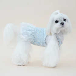 Vestido tutú con encaje para perros Maltese, Chihuahua y Yorkie
