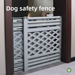 Valla retráctil interior para perros y gatos con escalón de plástico