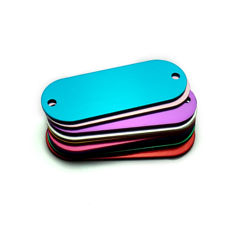 Venta al por mayor, 100 Uds., etiqueta de identificación personalizada para perros y gatos, etiquetas de aluminio con nombre para perros y gatos, Collar para cachorros, etiqueta con placa de identificación antipérdida para perros - imagen 5