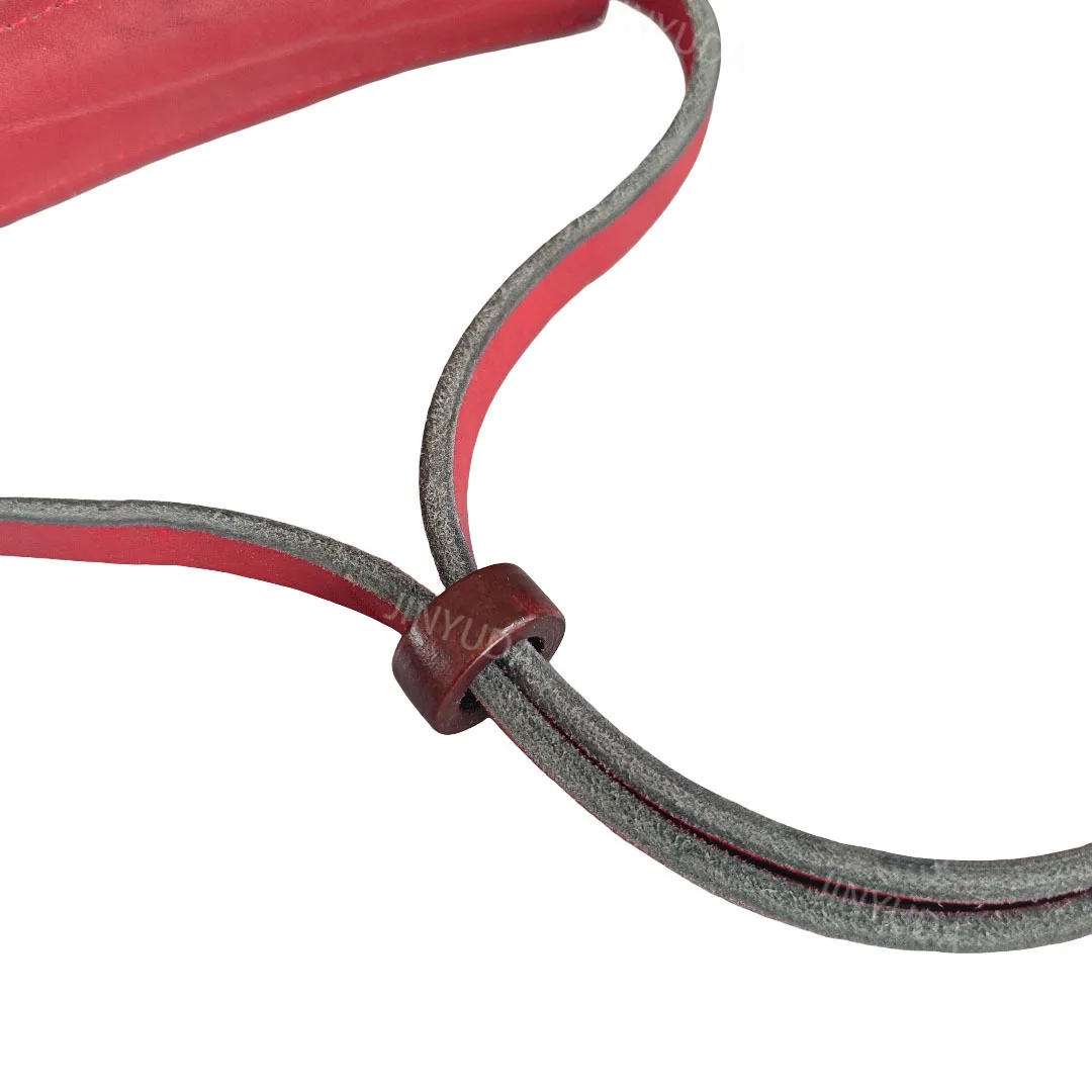 Collar para mascotas de un solo tirón de piel de vaca de grano superior Acolchado ensanchado Collar de perro de cuero genuino Collar de entrenamiento para perros de diseño trenzado negro - imagen 3