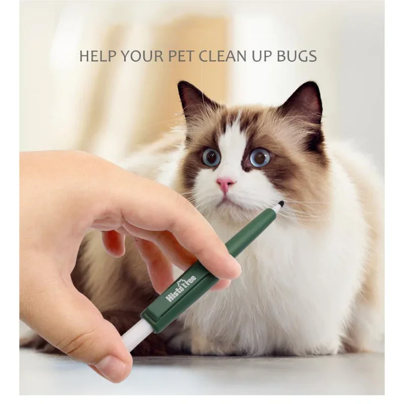 Extractor de herramientas de gancho para mascotas, alicates para perros y gatos, bolígrafo, recogedor de ácaros y garrapatas, pinzas para quitar arañazos, producto, 1 unidad de pulgas - imagen 3
