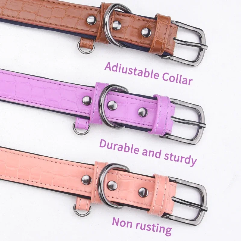 Collares para perros acolchados suaves ajustables, Collar grande para perros, Collar de cuero duradero para mascotas, Collar para perros grandes, Rottweiler, Labrador, Pitbull - imagen 5
