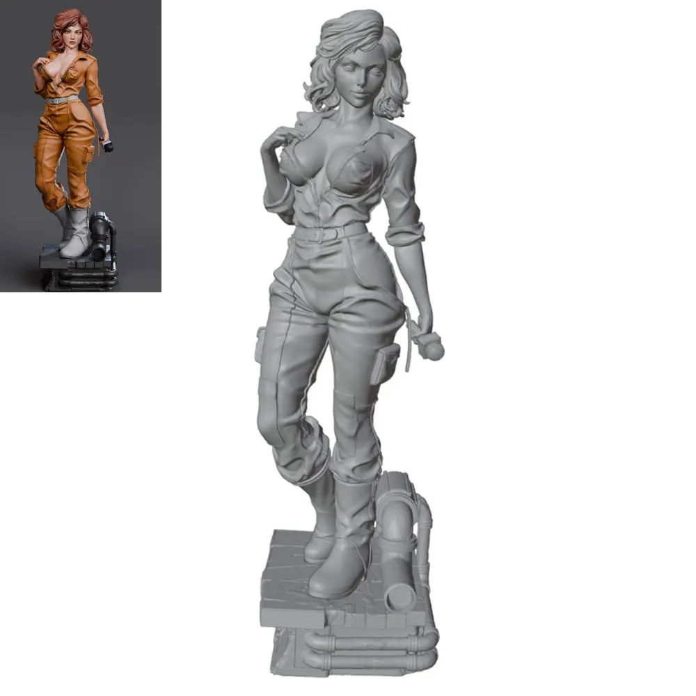 Kit modelo resina GK Mini gris 1/24 DIY sin montar ni pintar
