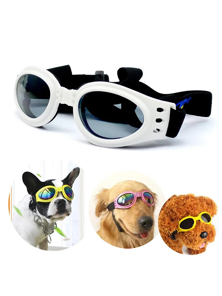 Gafas plegables para perros y mascotas, gafas UV para mascotas, gafas de sol a la moda para gatos y perros, gafas para perros, accesorios para fotos, gafas para motocicleta para mascotas