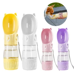 Botella agua portátil perro con taza comida – Bulldog Francés