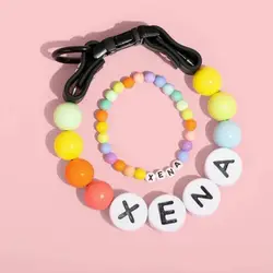 Collar personalizado para perro con nombre y cuentas de perlas