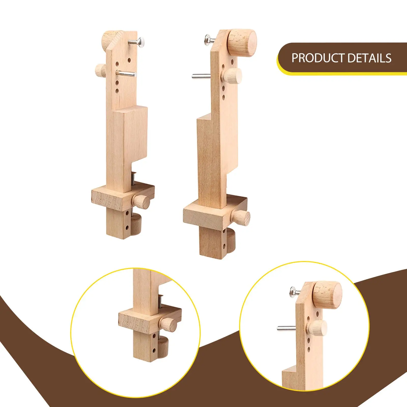 Desktop Cross Stitch Rack Embroidery Hoop Support DIY Sewing Accessory Sturdy Wooden Frame for Home Needlework Desktop Cross Stitch Rack Embroidery Hoop Support DIY Sewing Accessory Sturdy Wooden Frame for Home Needlework