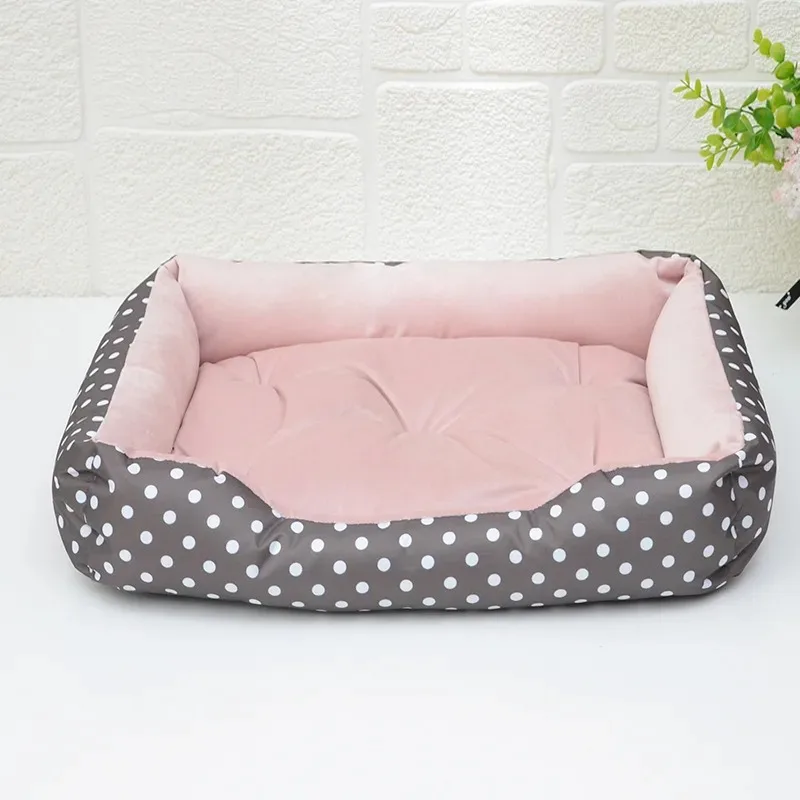 Cama de felpa para perros grandes, ropa de cama cálida para invierno, accesorios esponjosos, Perrera de razas pequeñas, sofá mediano, suministros para mascotas, camas para gatos - imagen 3