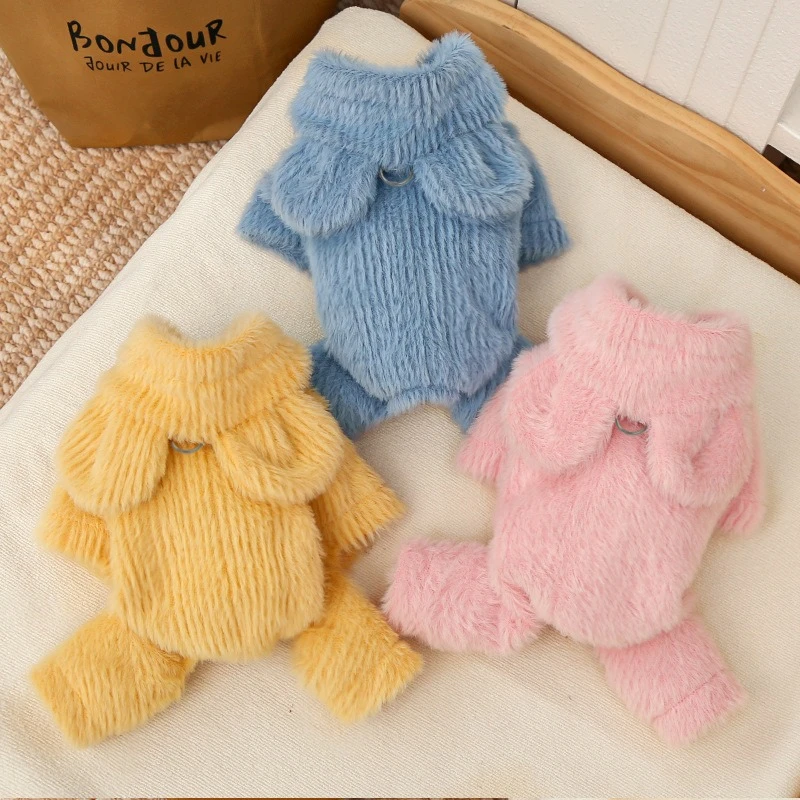 Sudadera térmica de lana para Bulldog Francés y gatos – Abrigo invierno - imagen 3