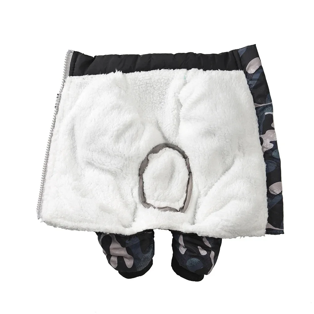 Ropa cálida para perros pequeños y medianos, chaqueta de lana impermeable para cachorros, abrigo, monos para mascotas Bulldog Francés, Pug, Otoño e Invierno - imagen 3