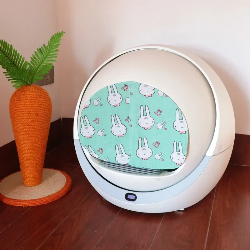 Cortina de gato a prueba de olores y polvo, accesorios desodorantes hechos a mano para PETREE, cortinas de caja de arena automática - imagen 4