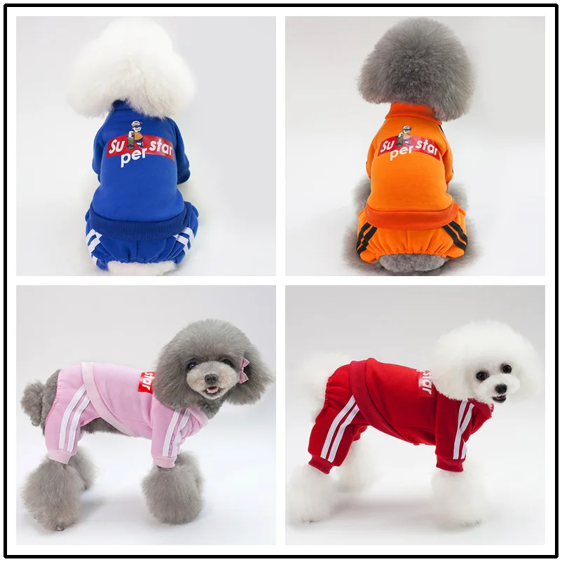 Ropa para mascotas para perros y gatos, Abrigo con capucha de 4 patas, chaleco para mascotas, ropa para cachorros, ropa con diseño estampado, 5 tamaños, ropa para perros, accesorios para perros - imagen 2