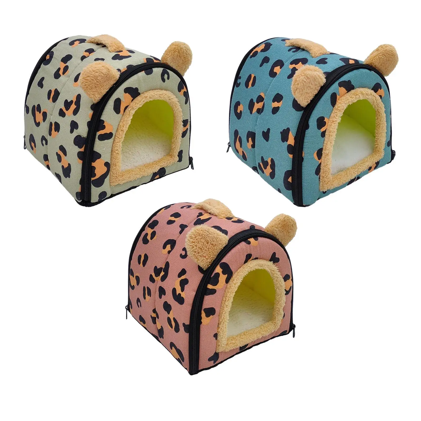 Casa plegable para mascotas con cojín extraíble y lavable, cama cómoda para perros y gatos, adecuado para todas las estaciones, Convertible - imagen 2