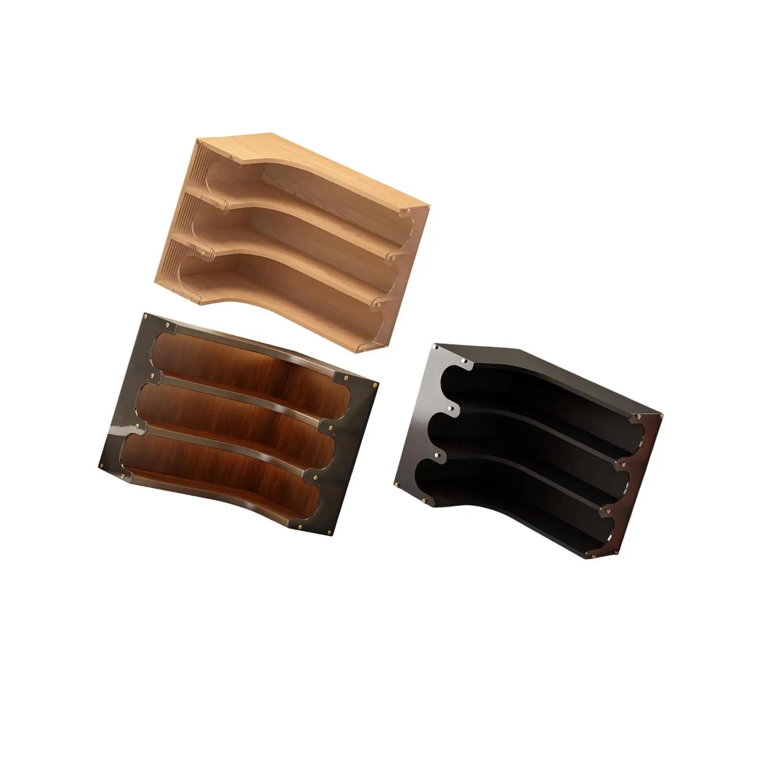 Estante organizador de esquina de escritorio, estante de almacenamiento de madera para apartamento, cocina, Hotel