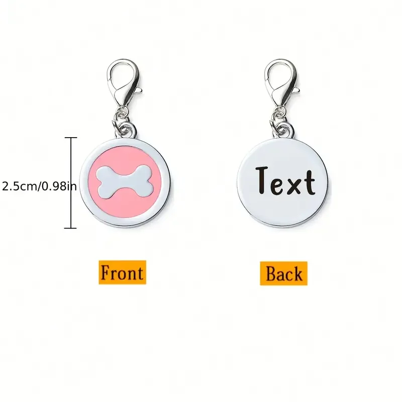 Placa de identificación para perro – Etiqueta colgante metálica - imagen 3