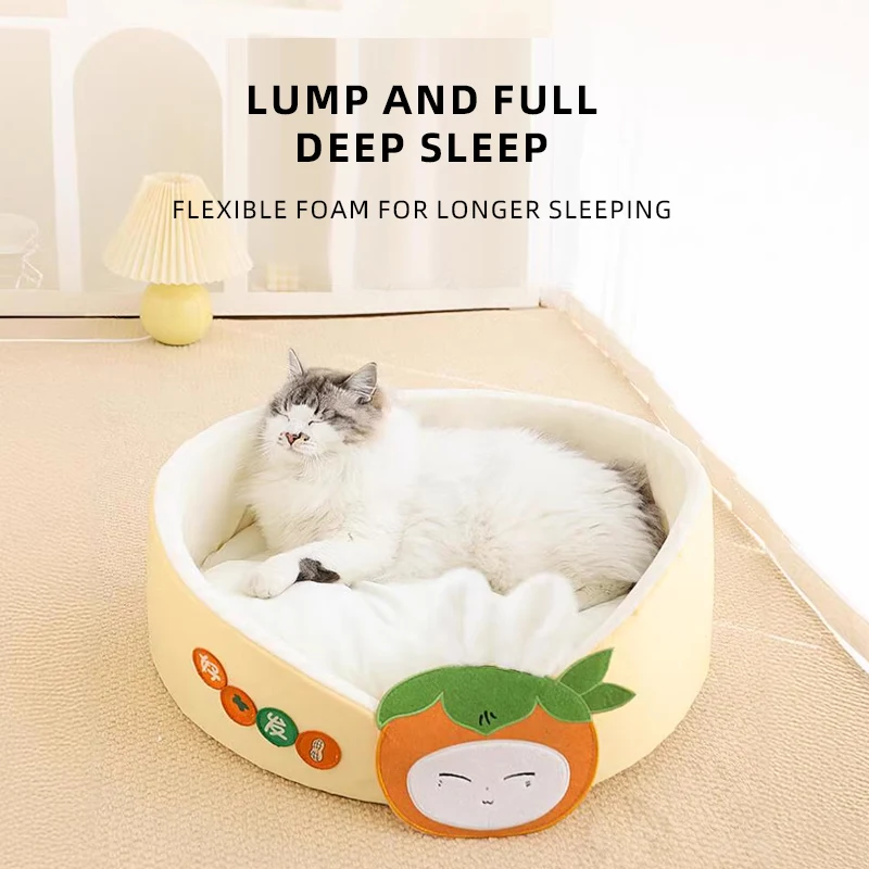 HOOPET-cama Universal para gatos, cama para todas las estaciones, nido de dormir súper grande, sofá para gatos, perrera, camas para mascotas de verano - imagen 4