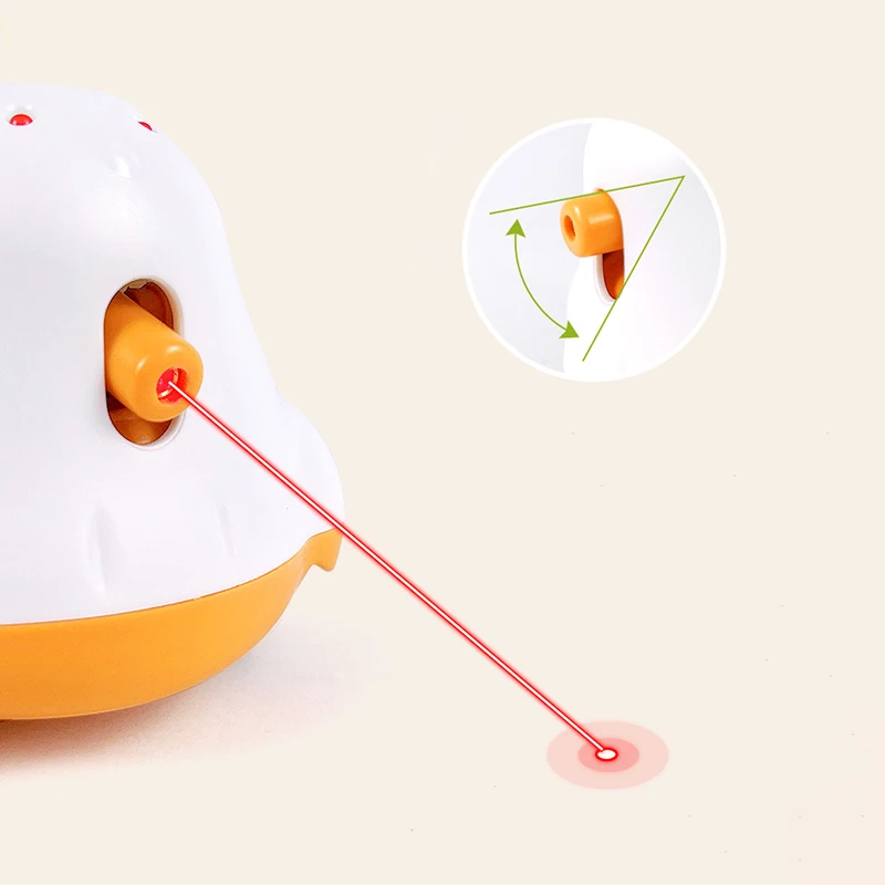 Juguetes interactivos láser eléctrico para gatos, Robot conejito, burlas, pluma, USB, juguetes automáticos inteligentes, suministros para mascotas - imagen 4