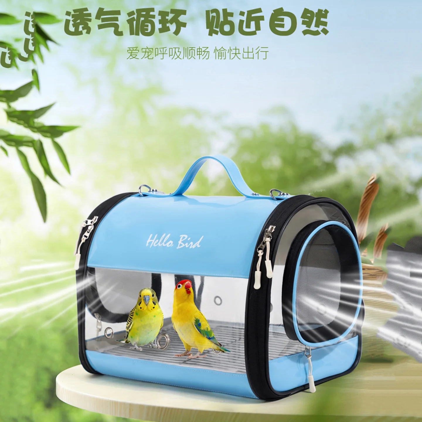 Bolsa transportadora para periquitos y cacatúas – Viaje cómodo - imagen 3