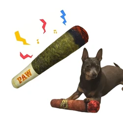 Juguete interactivo para perros - peluche chirriante y masticable