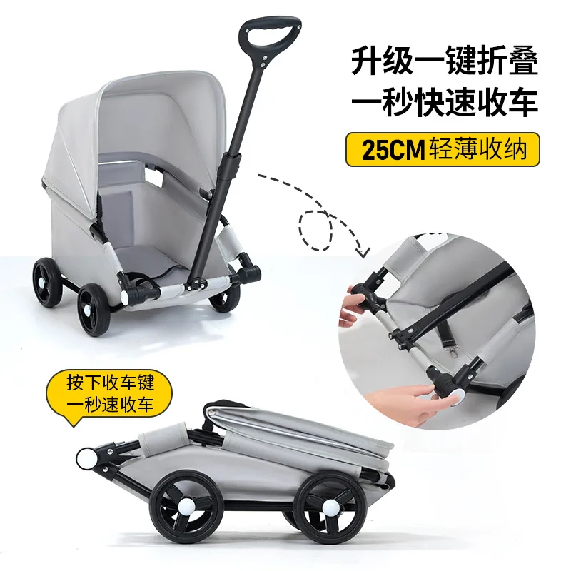 Carrito plegable ligero para perros: ideal en viajes y paseos - imagen 5